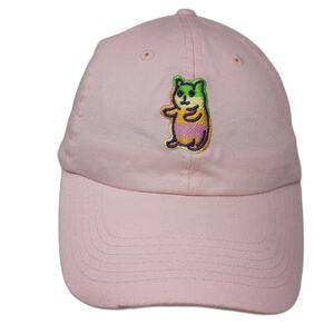 Custom Ink Baseball Cap Pink One Size Pretty Cute Coffee Cat Embroidery Hat